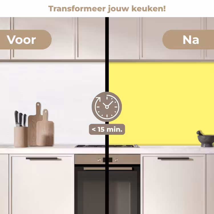 Keuken achterwand - Buttery - Beige - Geel — 3