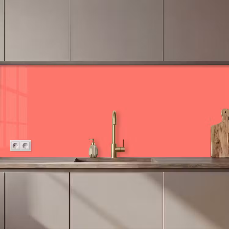 Keuken achterwand - Coral - Punch - Koraal — 1