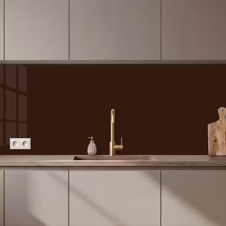 Keuken achterwand - Dark - Chocolate - Bruin — 1