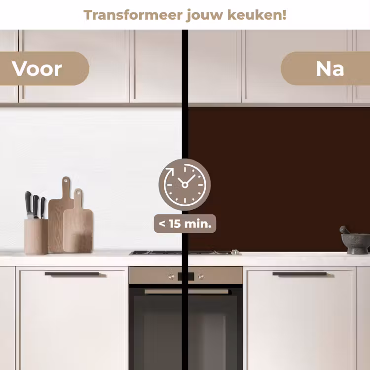Keuken achterwand - Dark - Chocolate - Bruin — 3