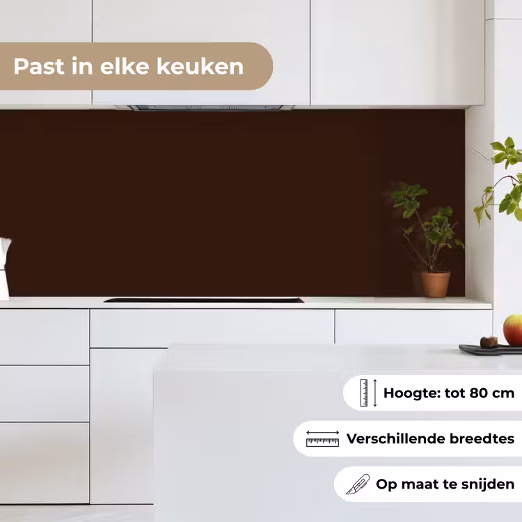 Keuken achterwand - Dark - Chocolate - Bruin — 7