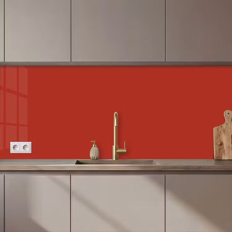 Keuken achterwand - Deep - Crimson - Rood — 1