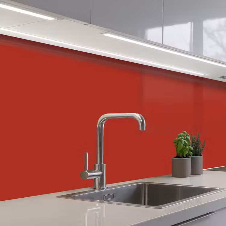 Keuken achterwand - Deep - Crimson - Rood — 2