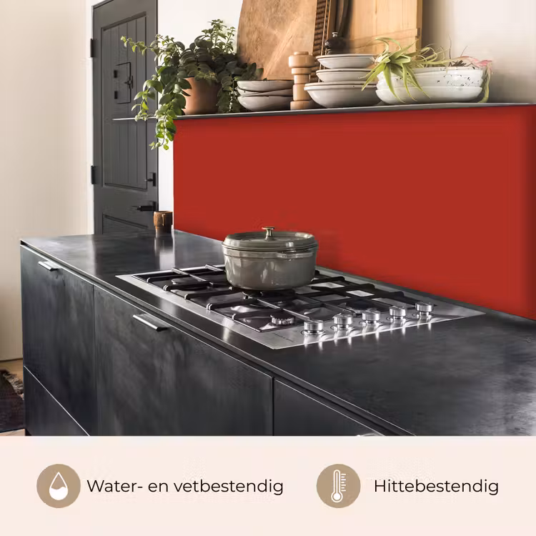Keuken achterwand - Deep - Crimson - Rood — 5