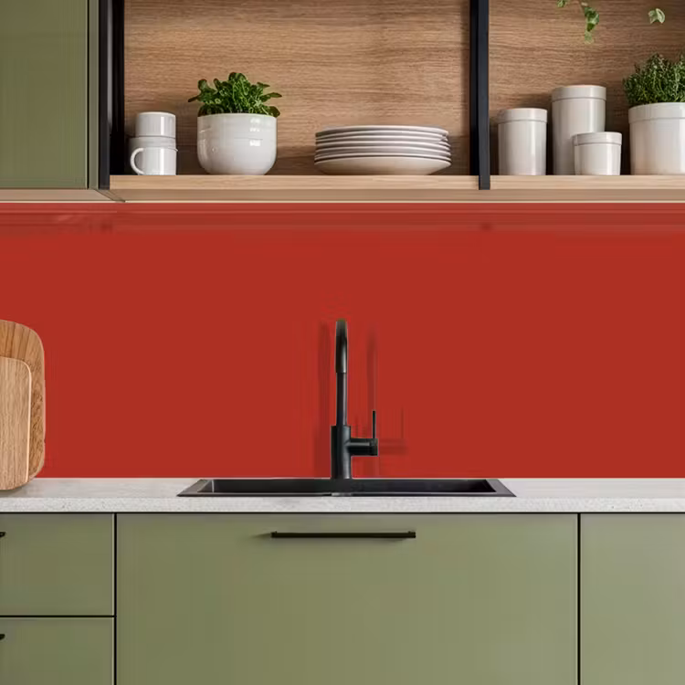 Keuken achterwand - Deep - Crimson - Rood — 8