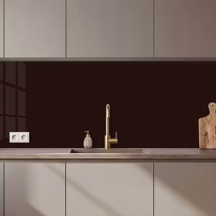 Keuken achterwand - Deep - Obsidian - Bruin — 1
