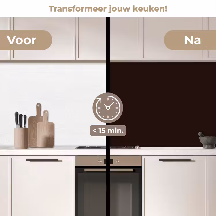 Keuken achterwand - Deep - Obsidian - Bruin — 3