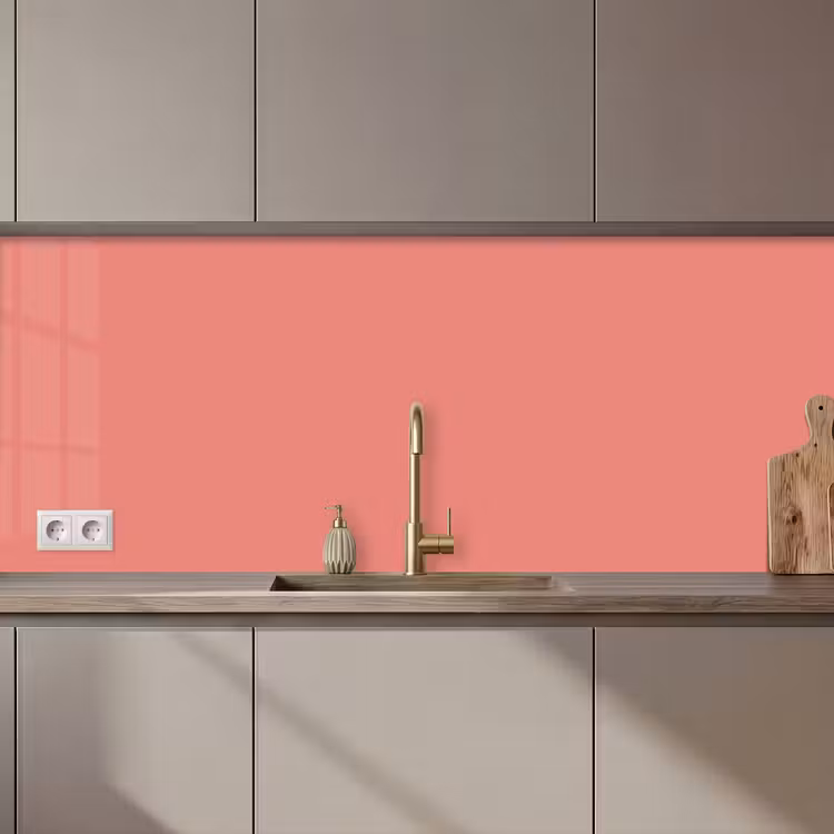 Keuken achterwand - Dusty - Peach - Koraal — 1