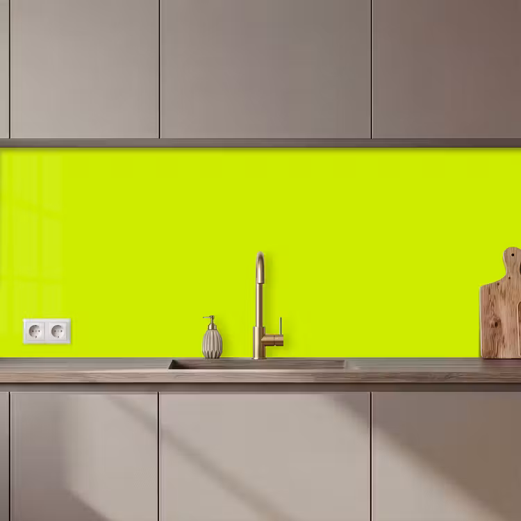 Keuken achterwand - Electric - Lemon - Geel — 1