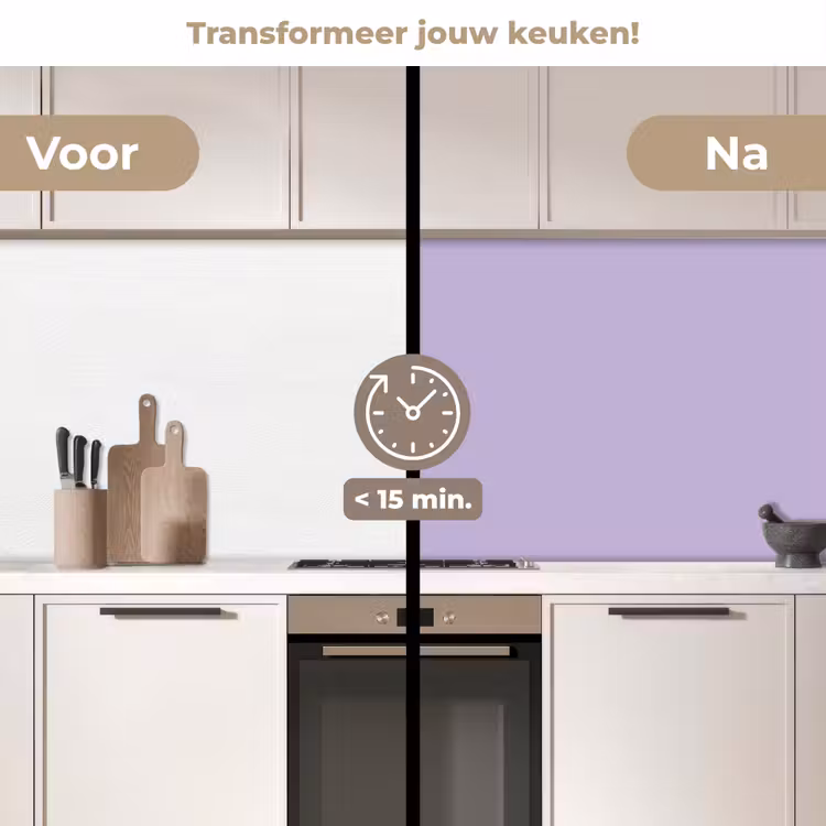 Keuken achterwand - Pastel - Lilac - Paars — 3