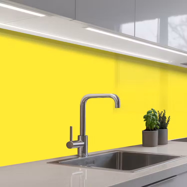 Keuken achterwand - Soft - Custard - Geel — 2