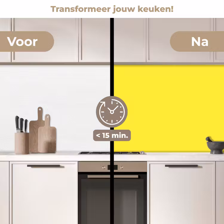 Keuken achterwand - Soft - Custard - Geel — 3