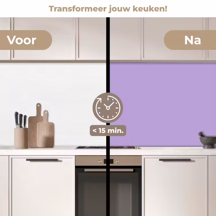 Keuken achterwand - Soft - Lavender - Paars — 3
