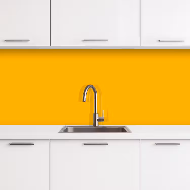 Keuken achterwand - Vivid - Amber - Geel — 4
