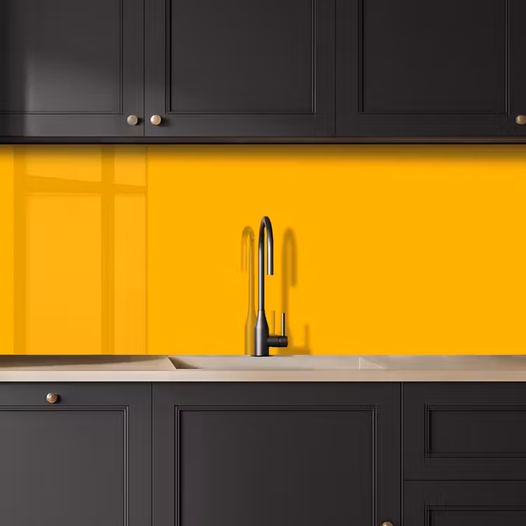Keuken achterwand - Vivid - Amber - Geel — 6
