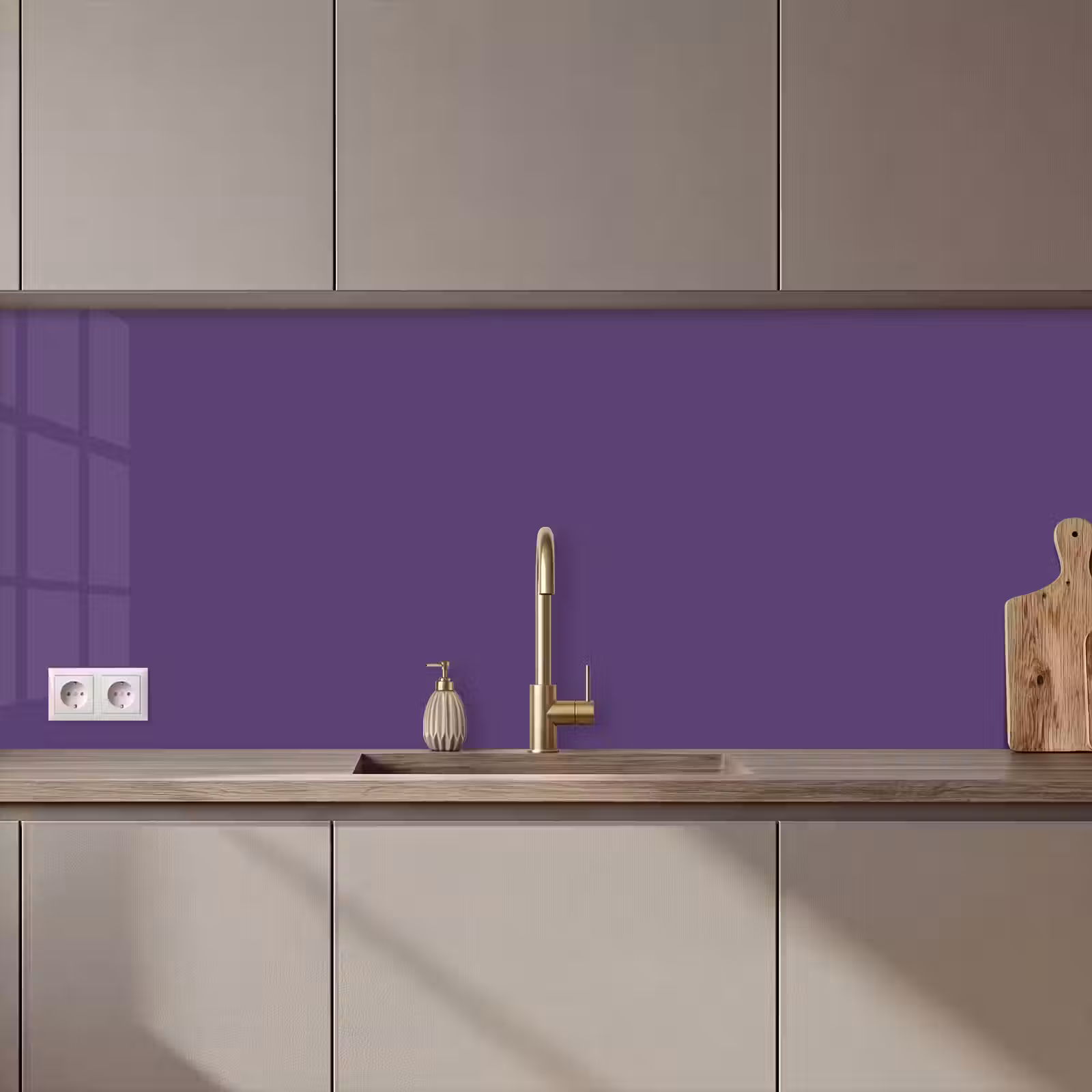Keuken achterwand - Deep - Plum - Paars — 1