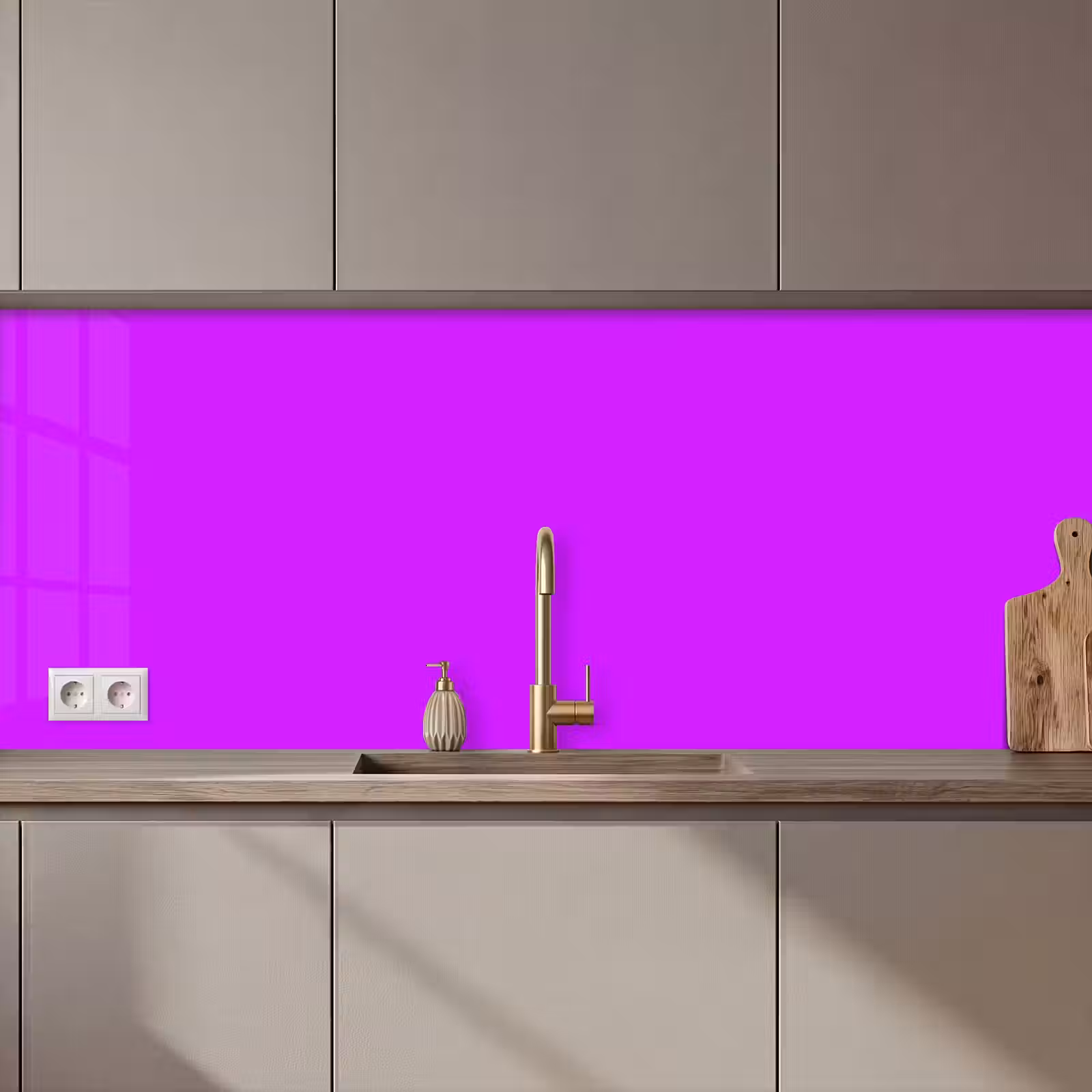Keuken achterwand - Neon - Orchid - Paars — 1