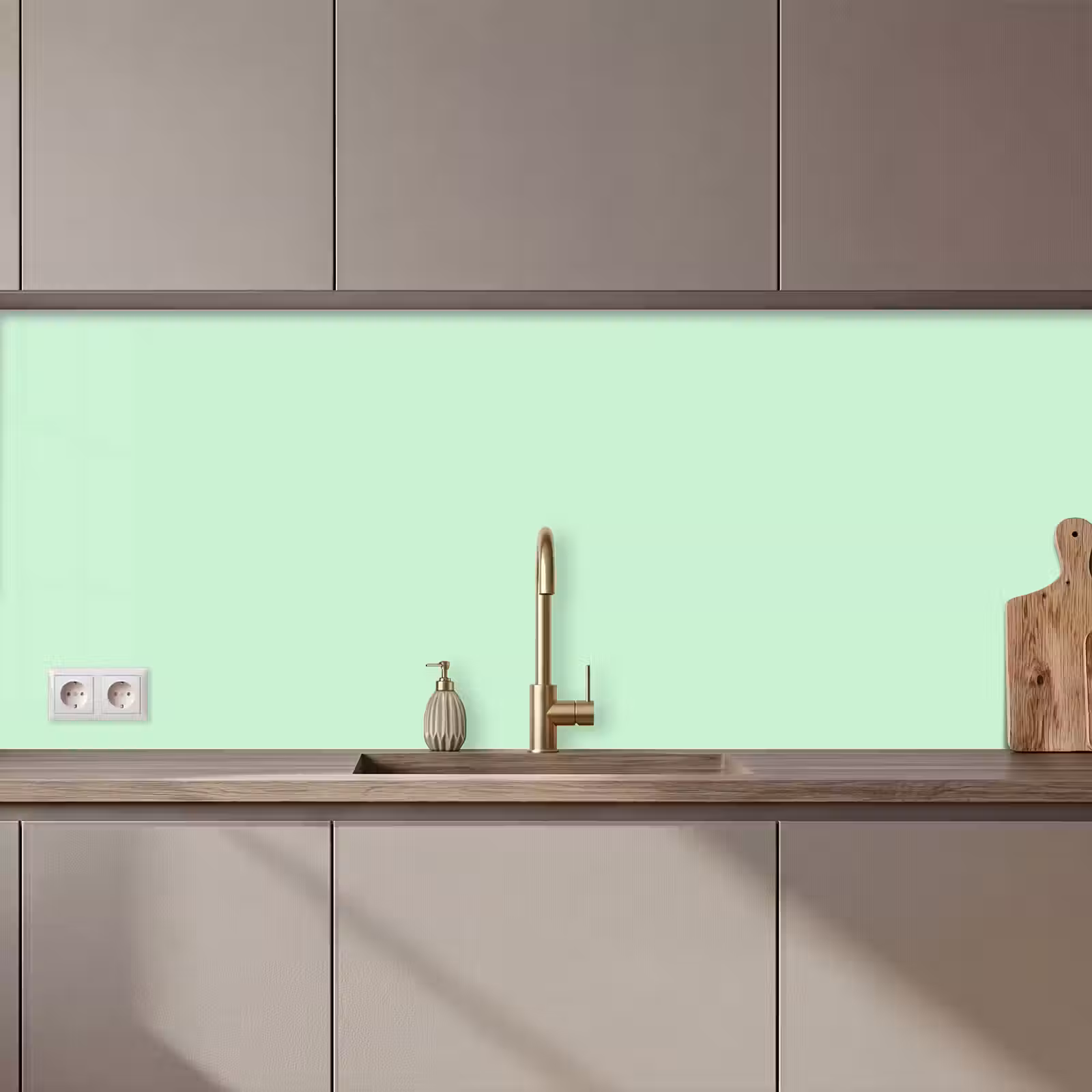 Keuken achterwand - Pale - Mint - Groen — 1