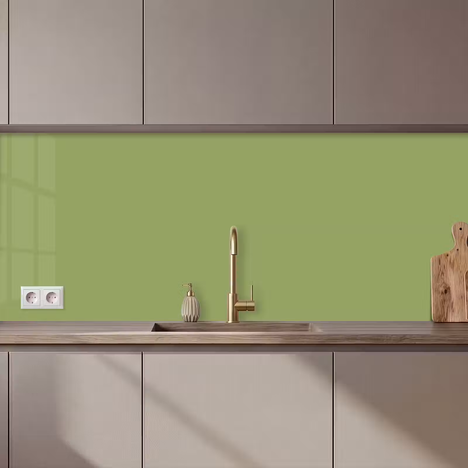 Keuken achterwand - Sage - Green - Groen — 1