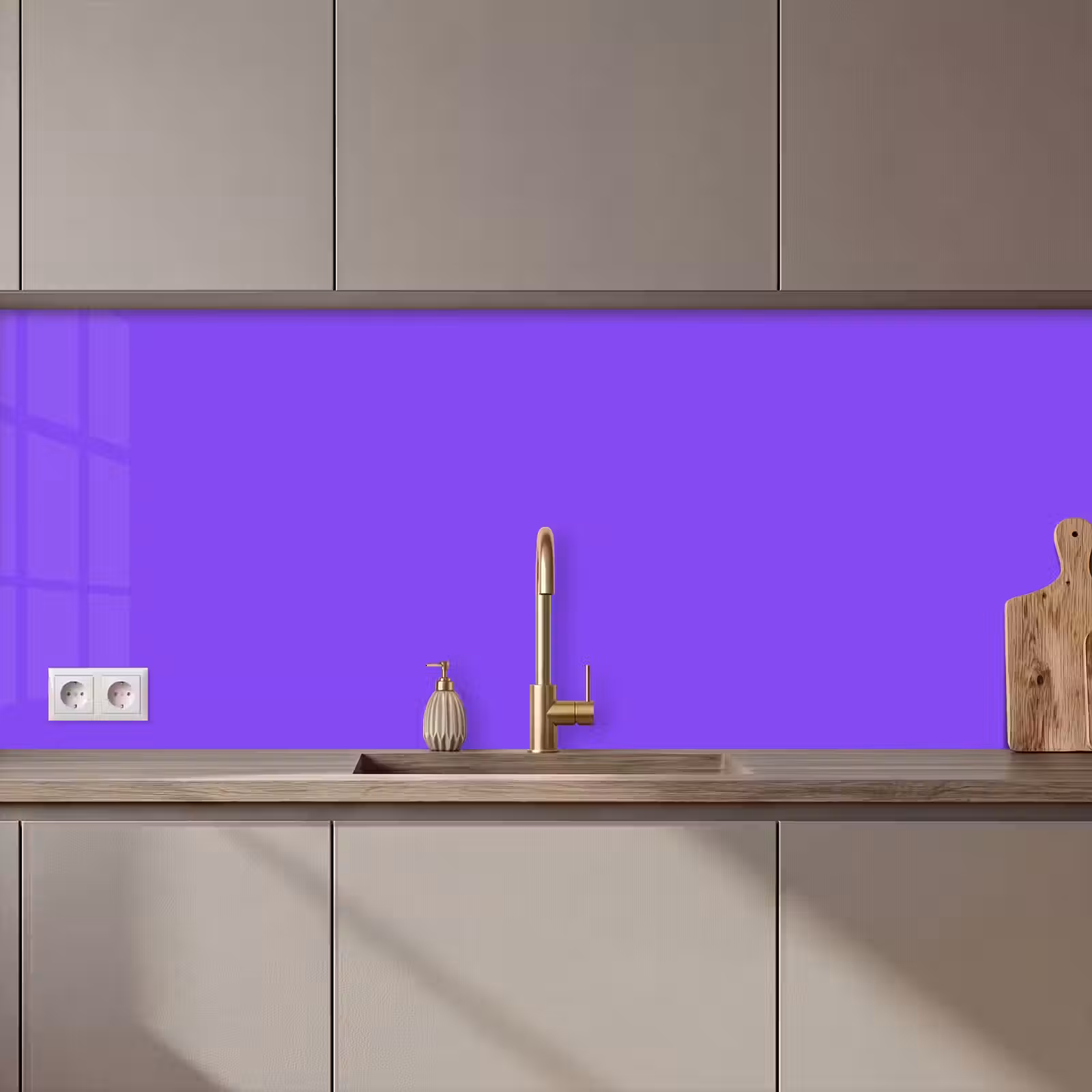 Keuken achterwand - Vivid - Violet - Paars — 1