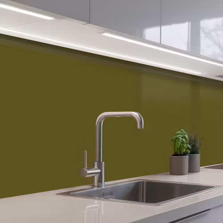 Keuken achterwand - Dark - Olive - Groen — 2