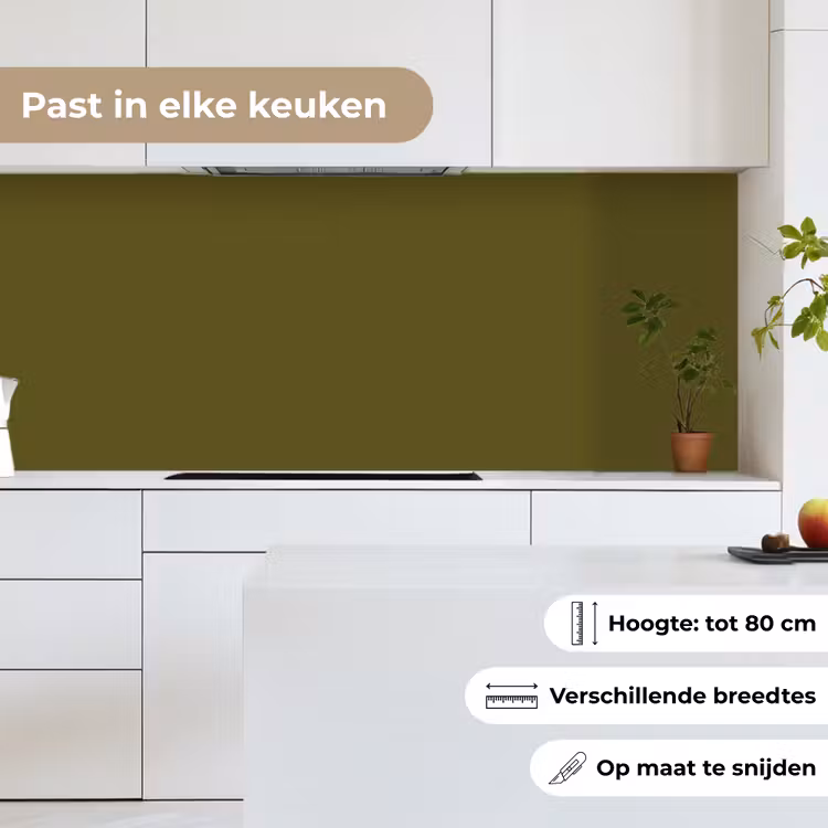 Keuken achterwand - Dark - Olive - Groen — 7