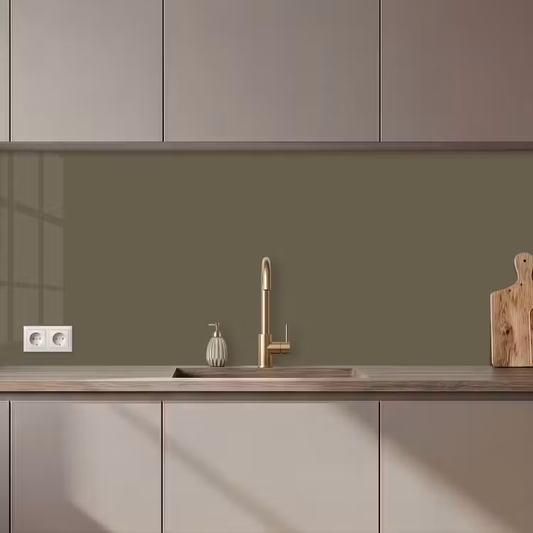 Keuken achterwand - Deep - Khaki - Groen — 1