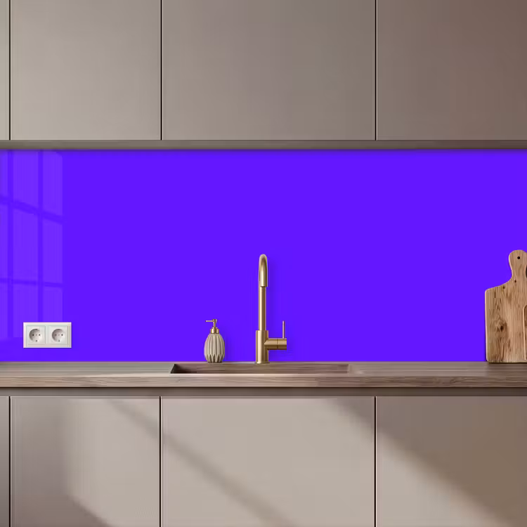 Keuken achterwand - Electric - Indigo - Paars — 1