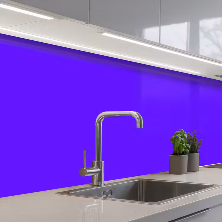 Keuken achterwand - Electric - Indigo - Paars — 2