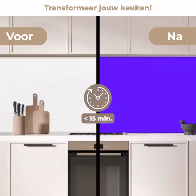 Keuken achterwand - Electric - Indigo - Paars — 3