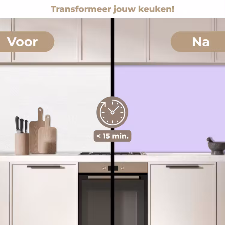 Keuken achterwand - Light - Orchid - Paars — 3