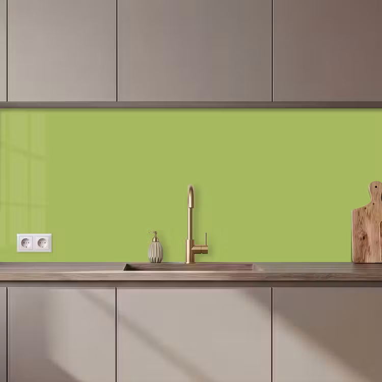 Keuken achterwand - Lime - Glow - Groen — 1