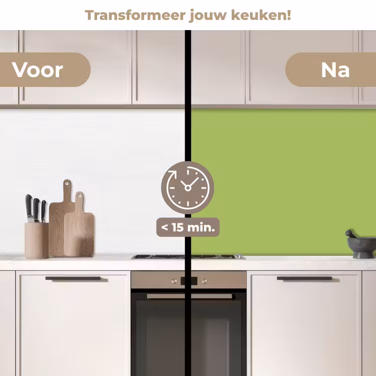 Keuken achterwand - Lime - Glow - Groen — 3
