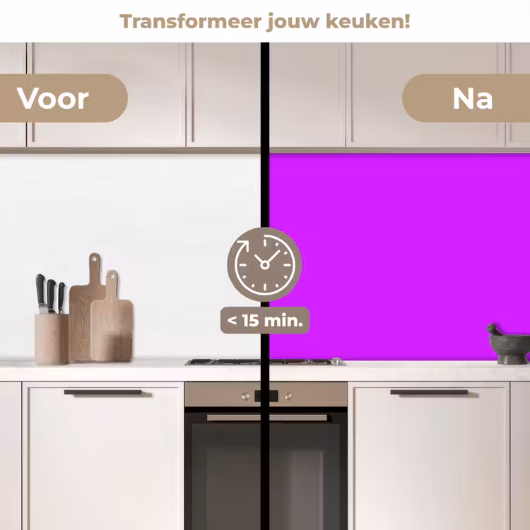Keuken achterwand - Neon - Orchid - Paars — 3