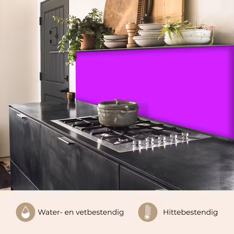 Keuken achterwand - Neon - Orchid - Paars — 5