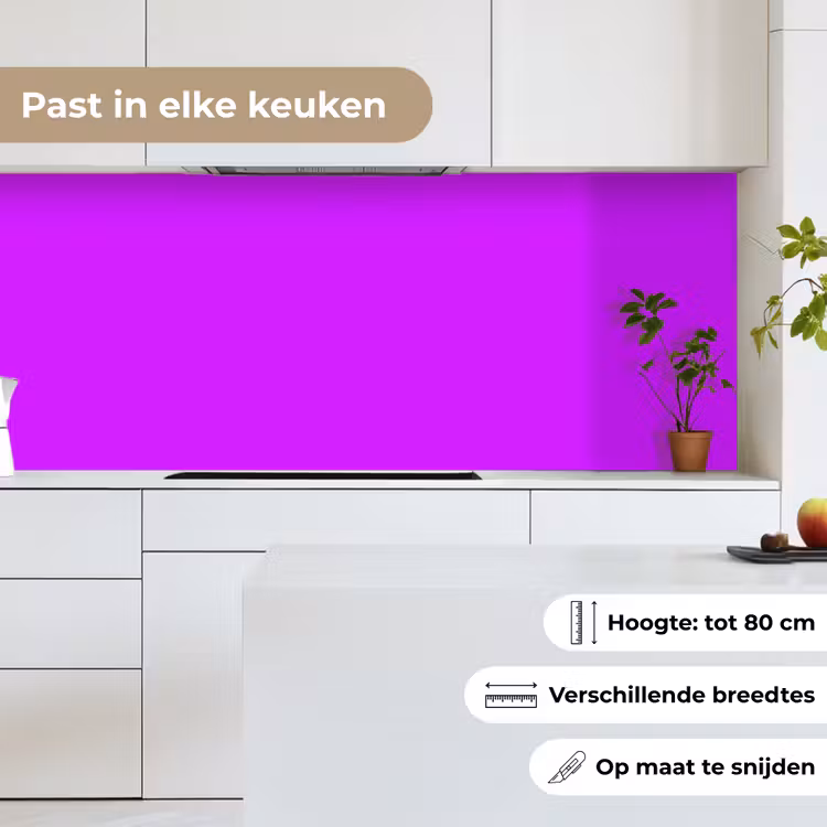 Keuken achterwand - Neon - Orchid - Paars — 7