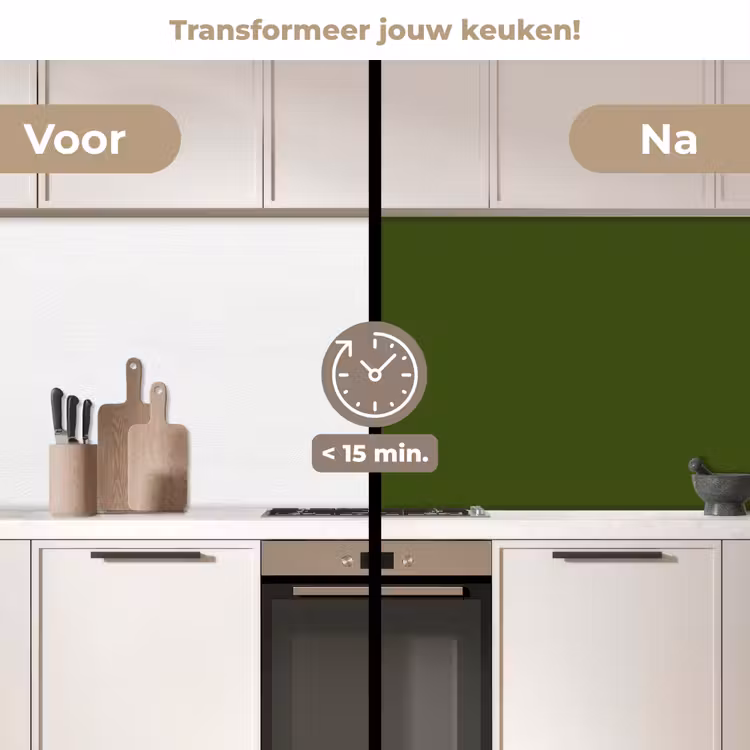 Keuken achterwand - Olive - Drab - Groen — 3