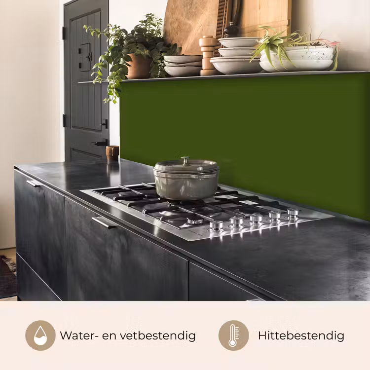 Keuken achterwand - Olive - Drab - Groen — 5