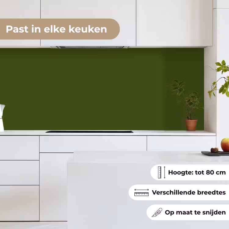 Keuken achterwand - Olive - Drab - Groen — 7