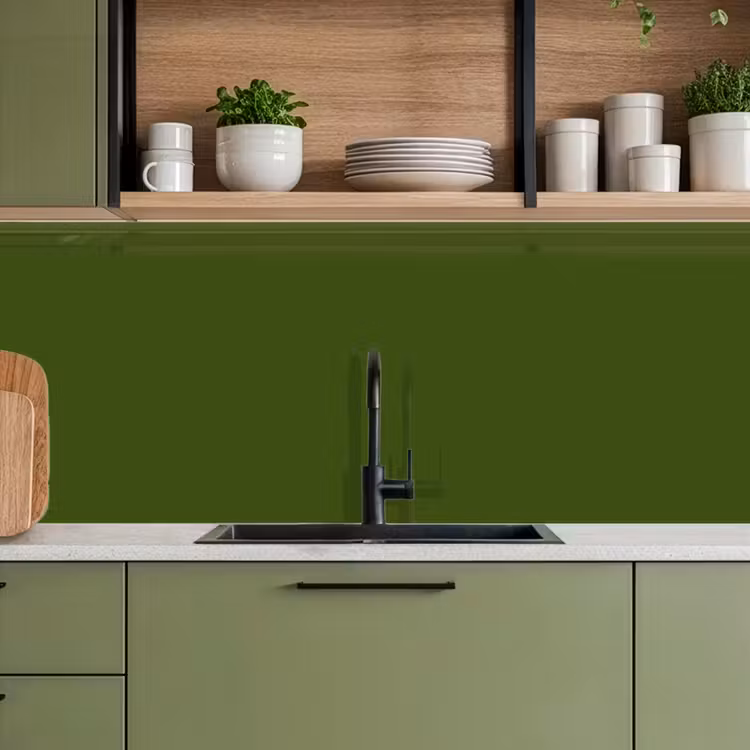 Keuken achterwand - Olive - Drab - Groen — 8
