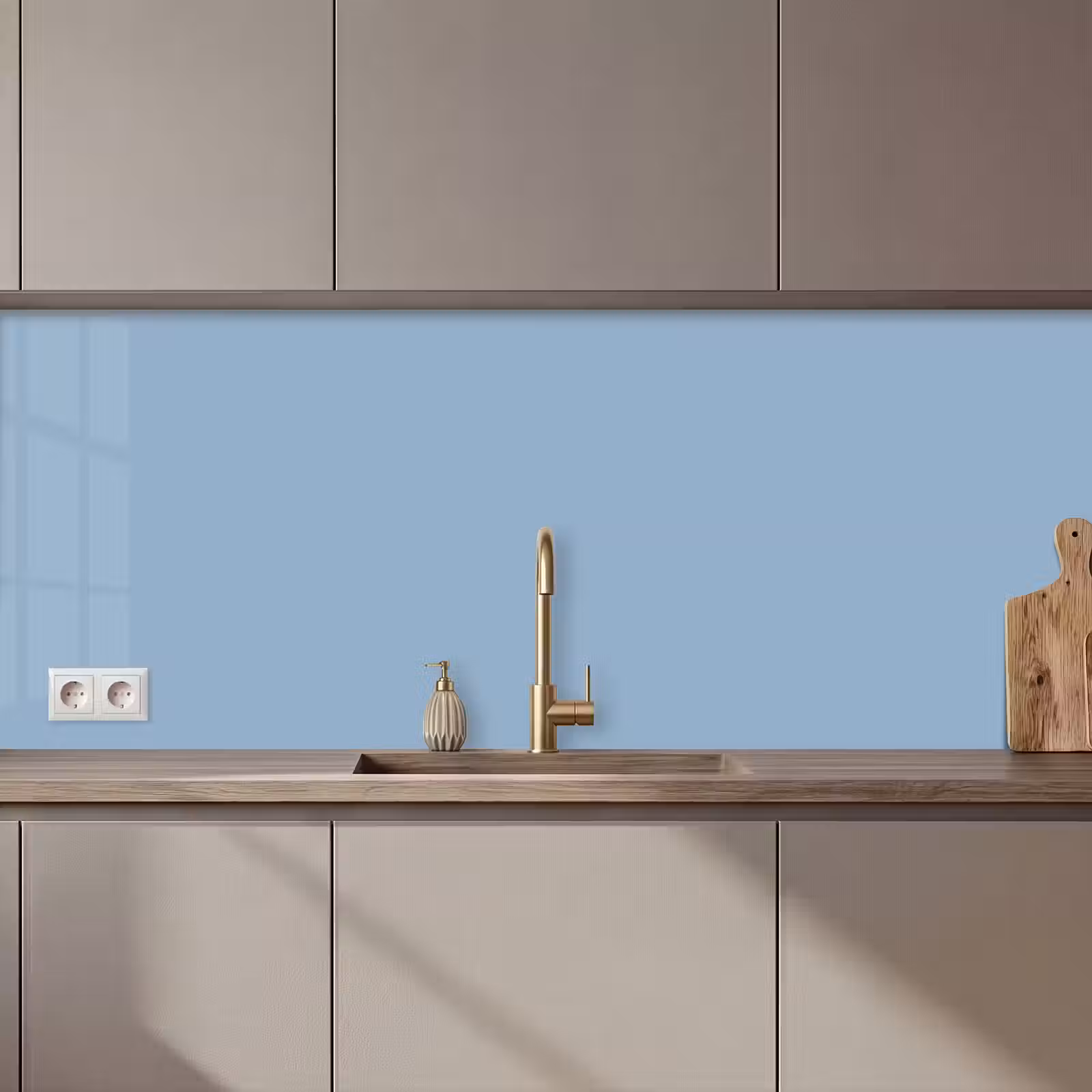 Keuken achterwand - Dusty - Denim - Blauw — 1