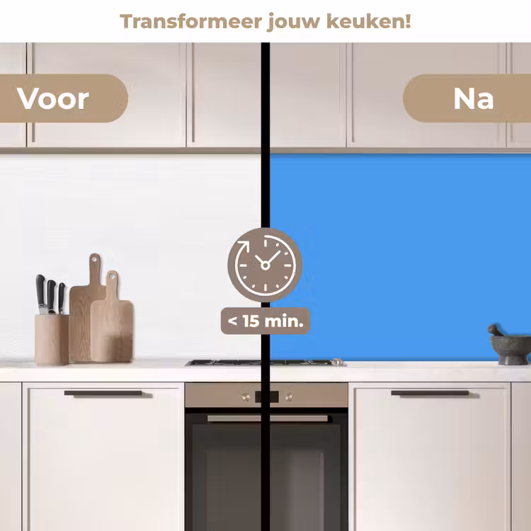 Keuken achterwand - Bright - Azure - Blauw — 3