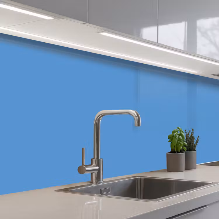 Keuken achterwand - Cornflower - Blue - Blauw — 2