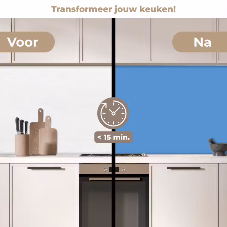 Keuken achterwand - Cornflower - Blue - Blauw — 3