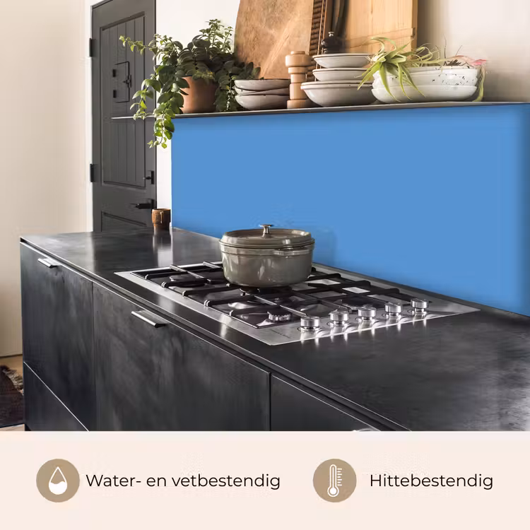 Keuken achterwand - Cornflower - Blue - Blauw — 5