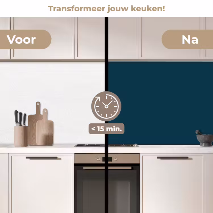 Keuken achterwand - Dark - Indigo - Blauw — 3