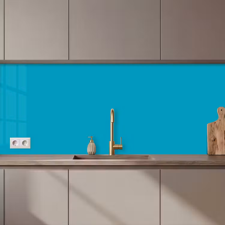Keuken achterwand - Deep - Turquoise - Turkoois — 1