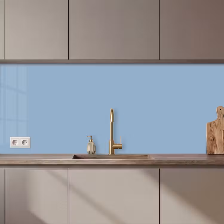 Keuken achterwand - Dusty - Denim - Blauw — 1