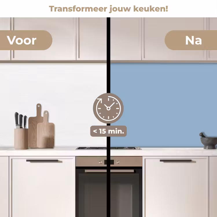 Keuken achterwand - Dusty - Denim - Blauw — 3