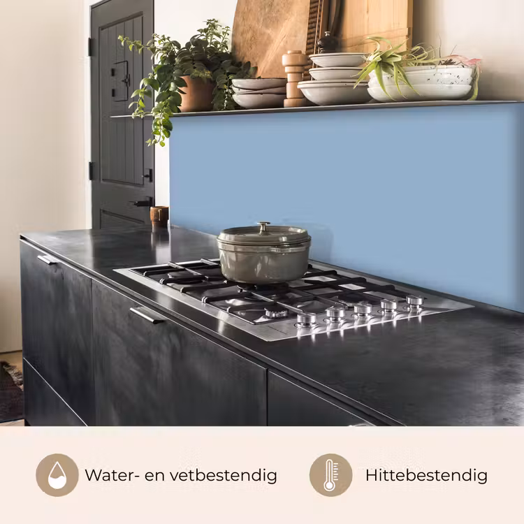 Keuken achterwand - Dusty - Denim - Blauw — 5